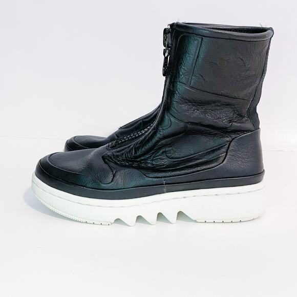 Air Jordan AJ 1 Jester XX Black Zip Sneakers - Picture 3 of 12